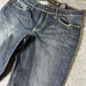 Faded Glory Women's Dark Wash Straight Leg Denim Jeans Size 16P